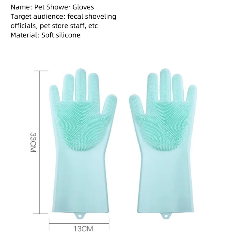 Pet Grooming Bathing Gloves