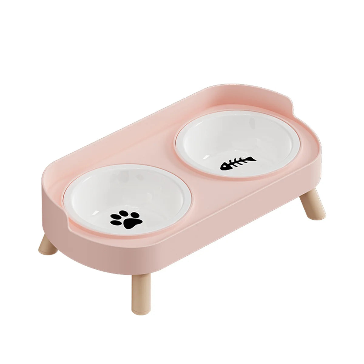 Colorful Stainless Steel Double Pet Bowl