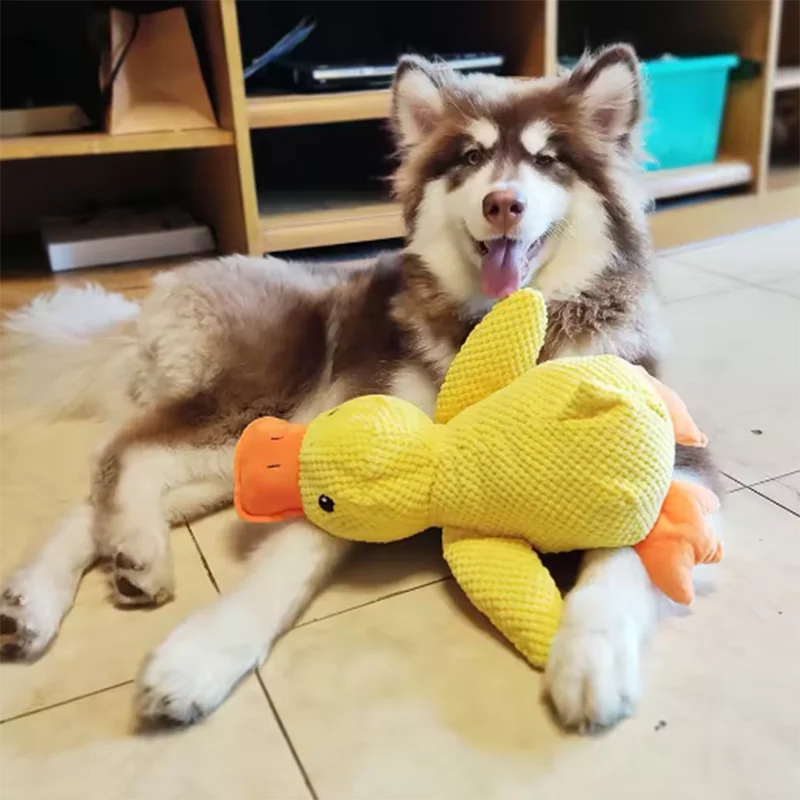 Interactive Duck Plush Dog Toy