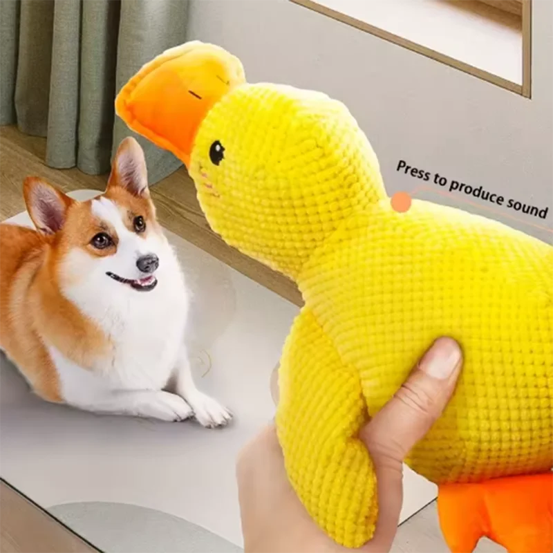 Interactive Duck Plush Dog Toy