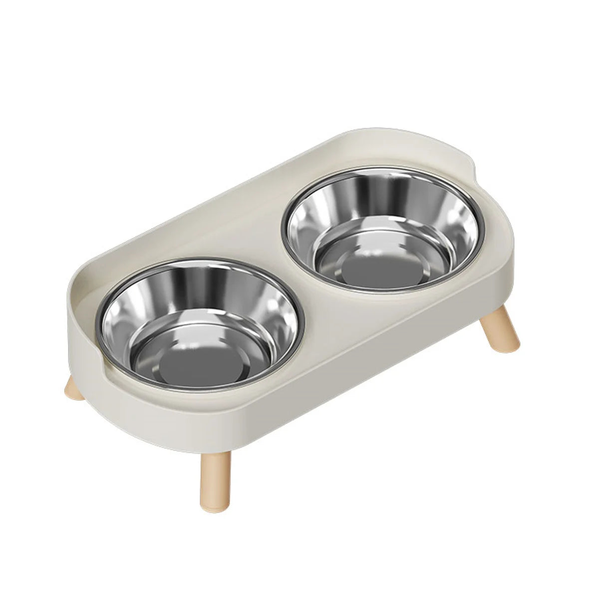 Colorful Stainless Steel Double Pet Bowl