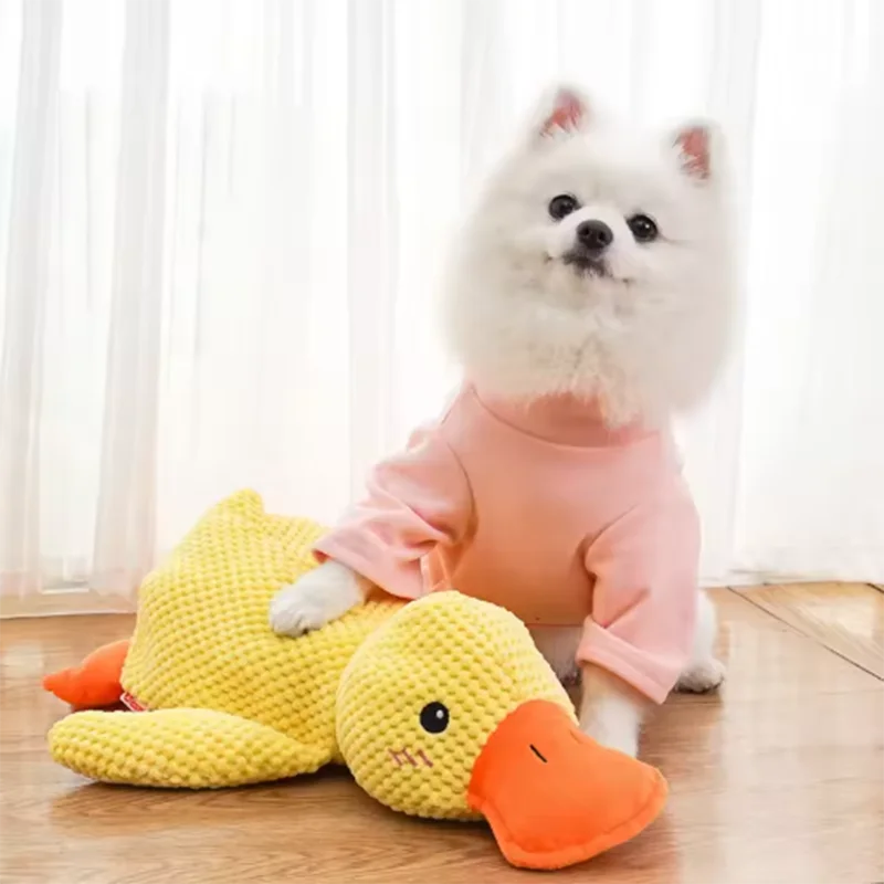 Interactive Duck Plush Dog Toy