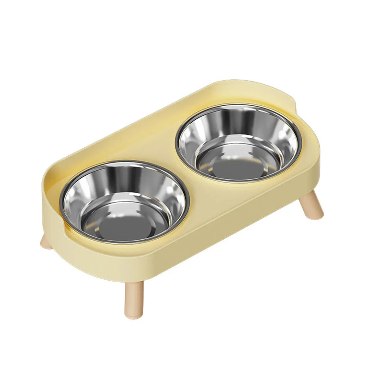 Colorful Stainless Steel Double Pet Bowl