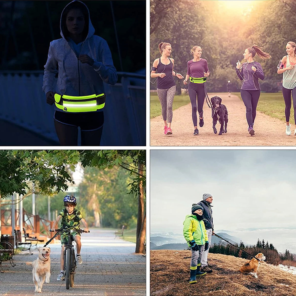 Hands-Free Dog Leash with Waist Bag