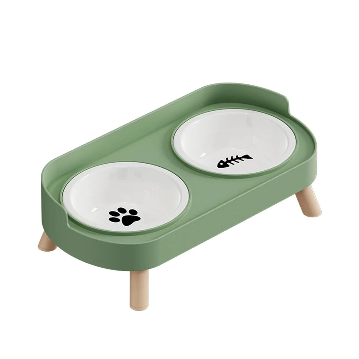 Colorful Stainless Steel Double Pet Bowl