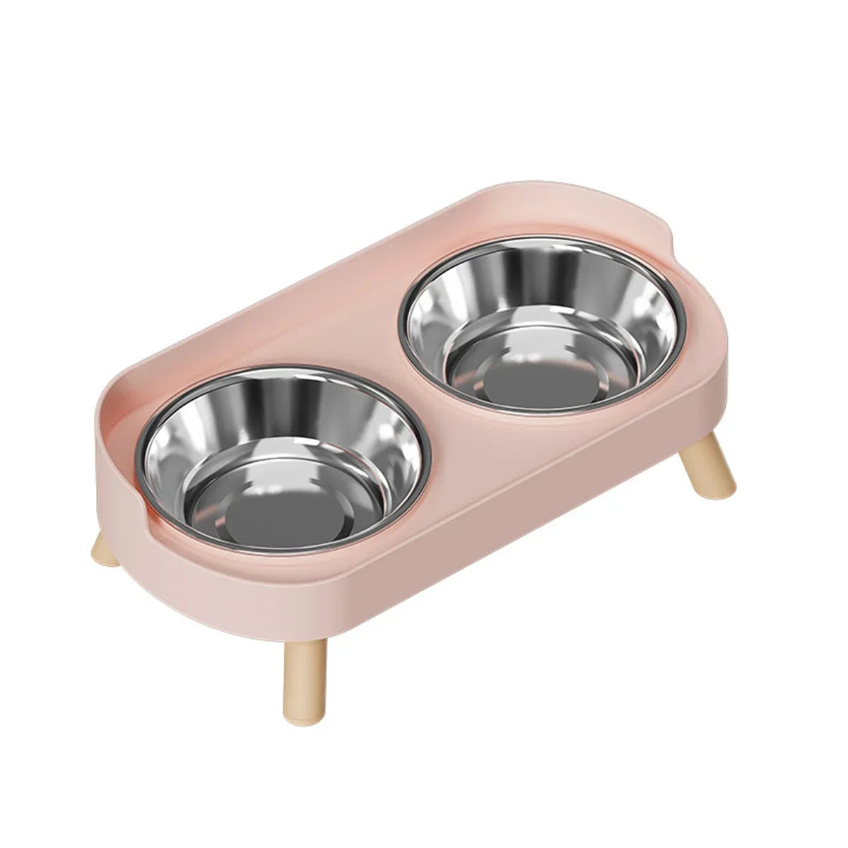 Colorful Stainless Steel Double Pet Bowl