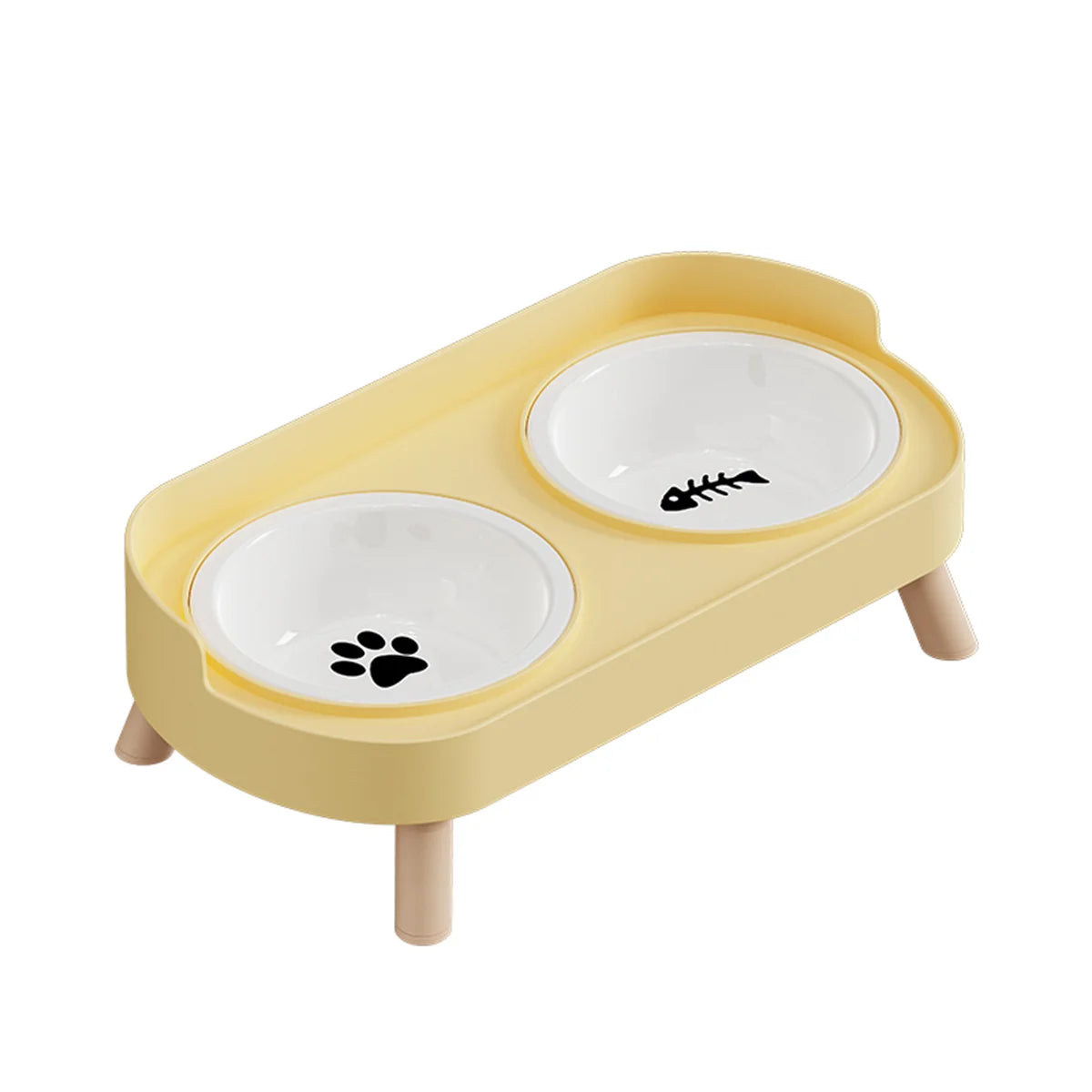 Colorful Stainless Steel Double Pet Bowl