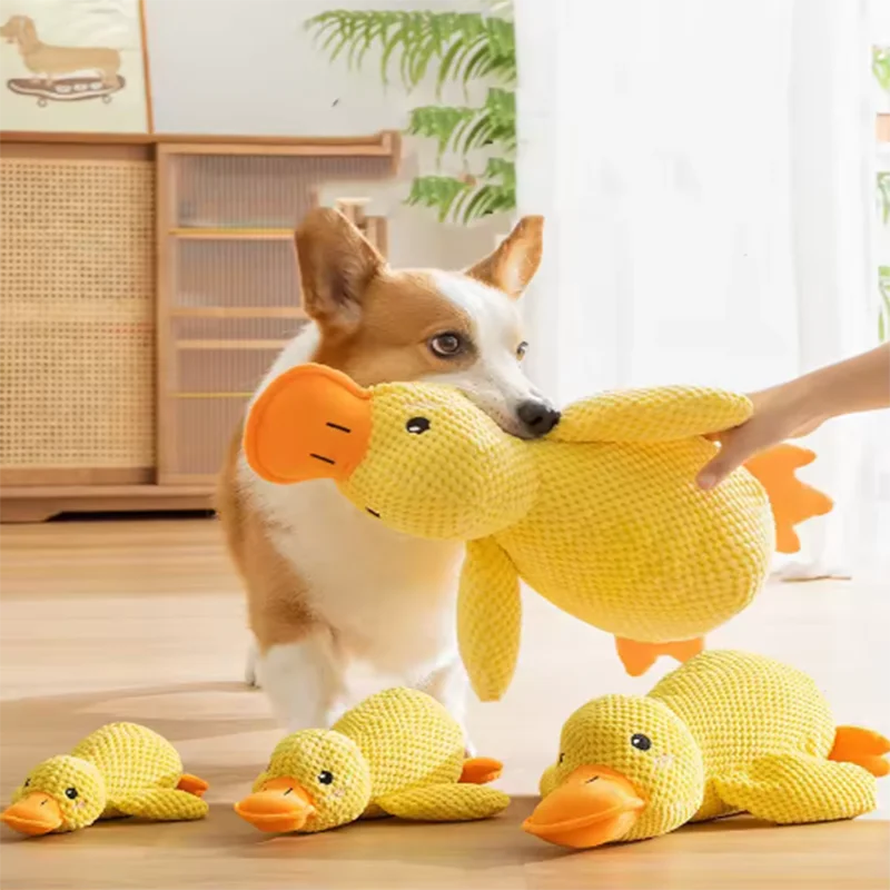 Interactive Duck Plush Dog Toy