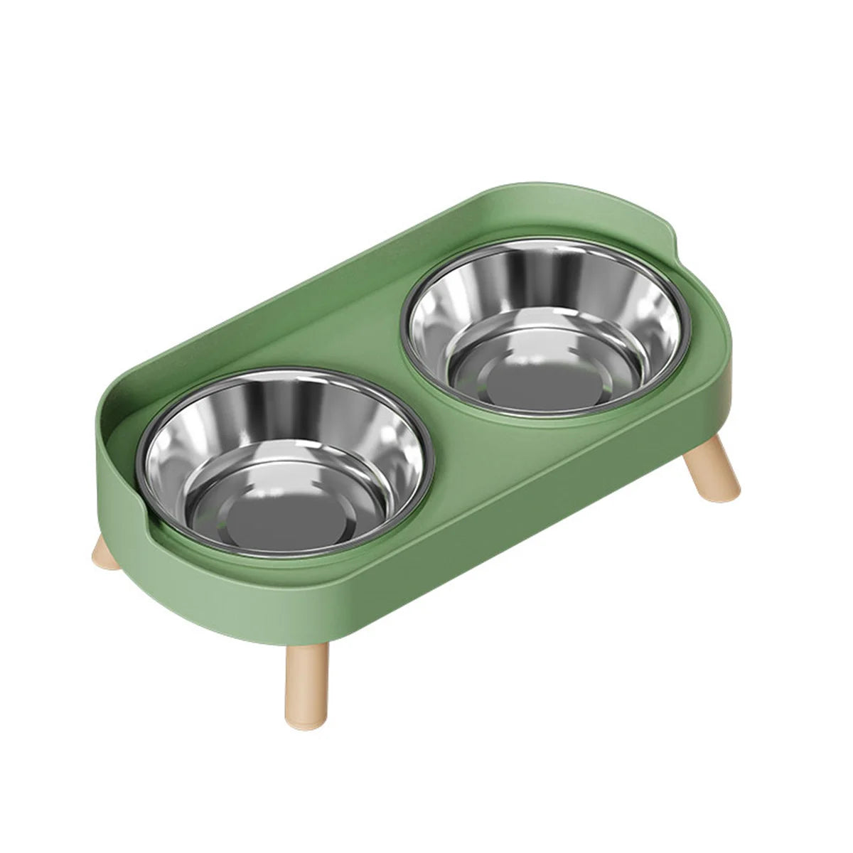 Colorful Stainless Steel Double Pet Bowl