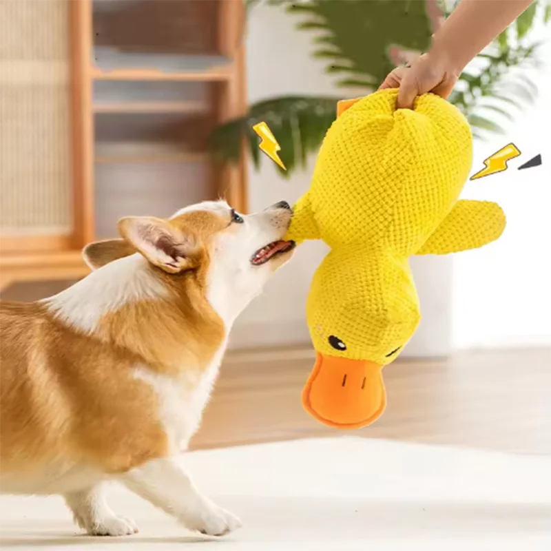Interactive Duck Plush Dog Toy