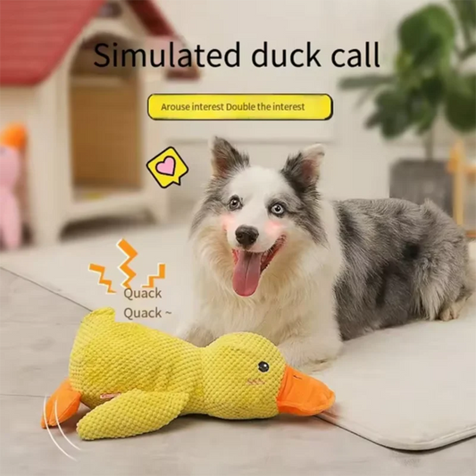 Interactive Duck Plush Dog Toy